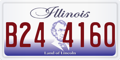 IL license plate B244160