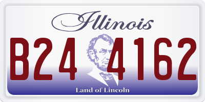 IL license plate B244162