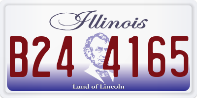 IL license plate B244165