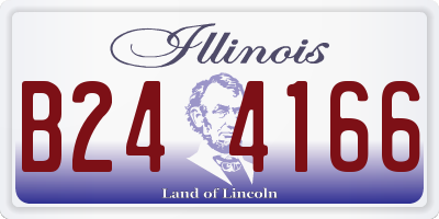 IL license plate B244166