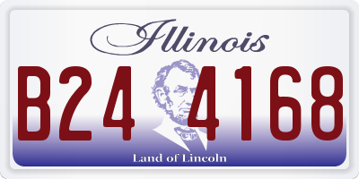 IL license plate B244168