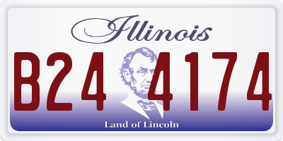 IL license plate B244174