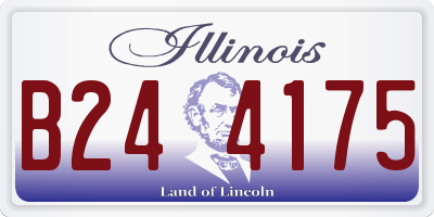 IL license plate B244175
