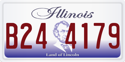 IL license plate B244179