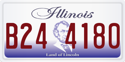 IL license plate B244180