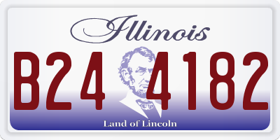 IL license plate B244182
