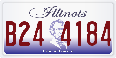 IL license plate B244184