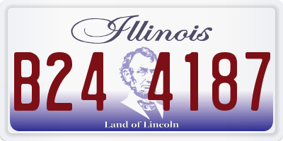 IL license plate B244187
