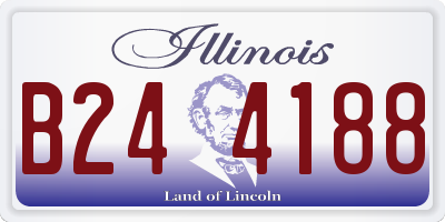 IL license plate B244188
