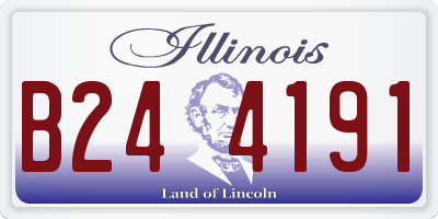 IL license plate B244191