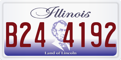 IL license plate B244192