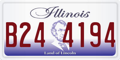 IL license plate B244194