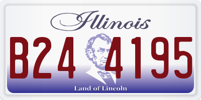 IL license plate B244195