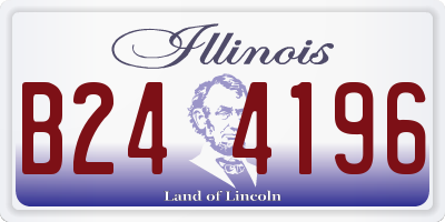 IL license plate B244196