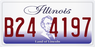 IL license plate B244197