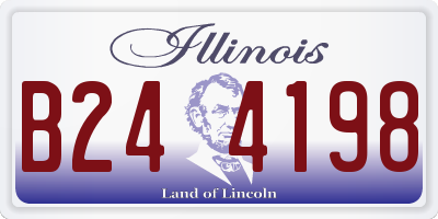 IL license plate B244198