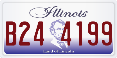 IL license plate B244199