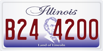 IL license plate B244200