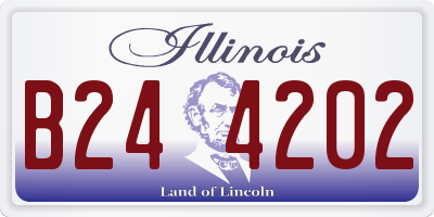 IL license plate B244202