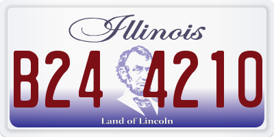 IL license plate B244210