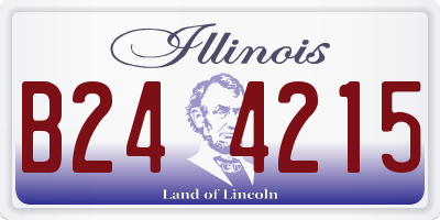 IL license plate B244215