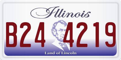IL license plate B244219