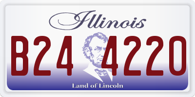 IL license plate B244220