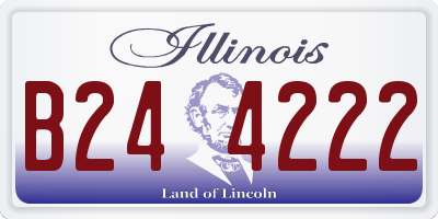 IL license plate B244222