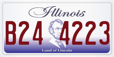 IL license plate B244223