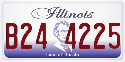 IL license plate B244225