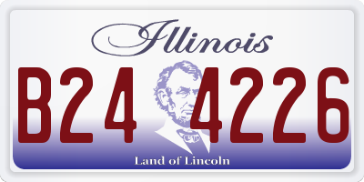 IL license plate B244226