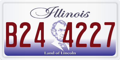 IL license plate B244227
