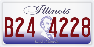 IL license plate B244228