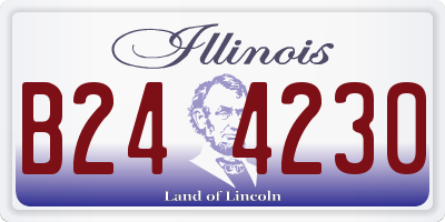 IL license plate B244230