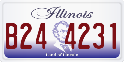 IL license plate B244231