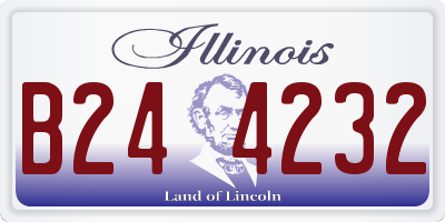 IL license plate B244232