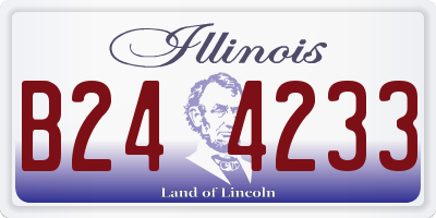 IL license plate B244233