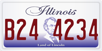 IL license plate B244234