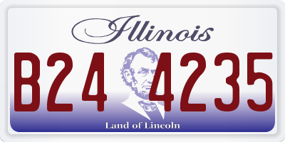 IL license plate B244235