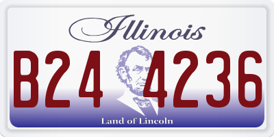 IL license plate B244236