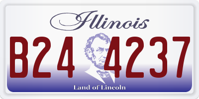 IL license plate B244237
