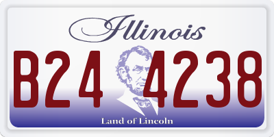 IL license plate B244238