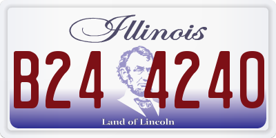 IL license plate B244240
