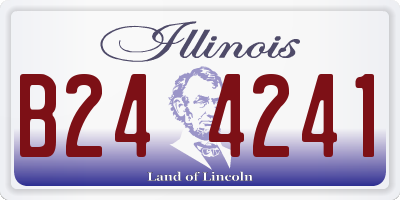 IL license plate B244241
