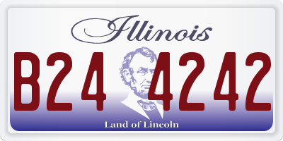 IL license plate B244242