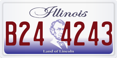 IL license plate B244243