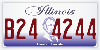 IL license plate B244244