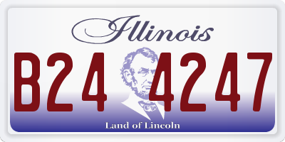 IL license plate B244247
