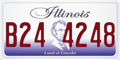 IL license plate B244248