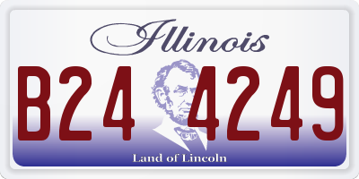 IL license plate B244249